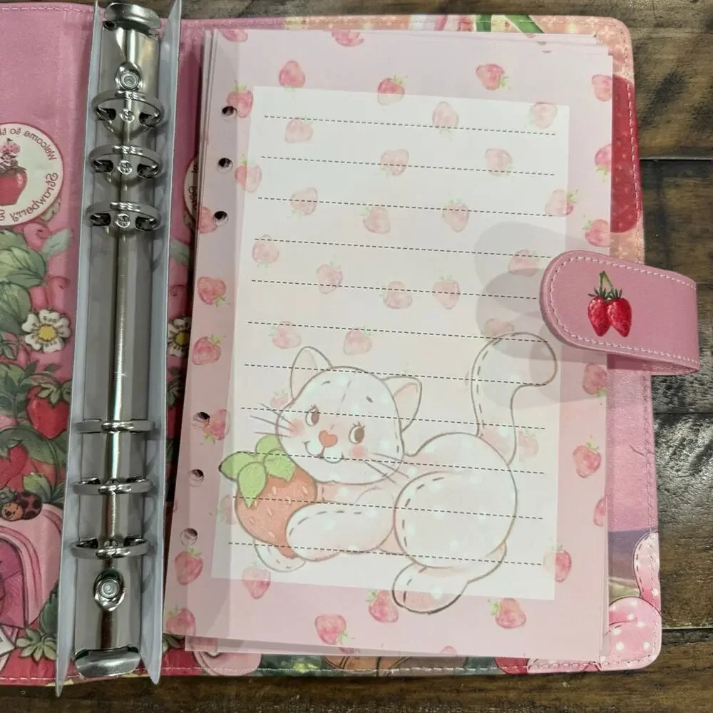 Strawberry Shortcake A5 Binder w/ matching stationery paper